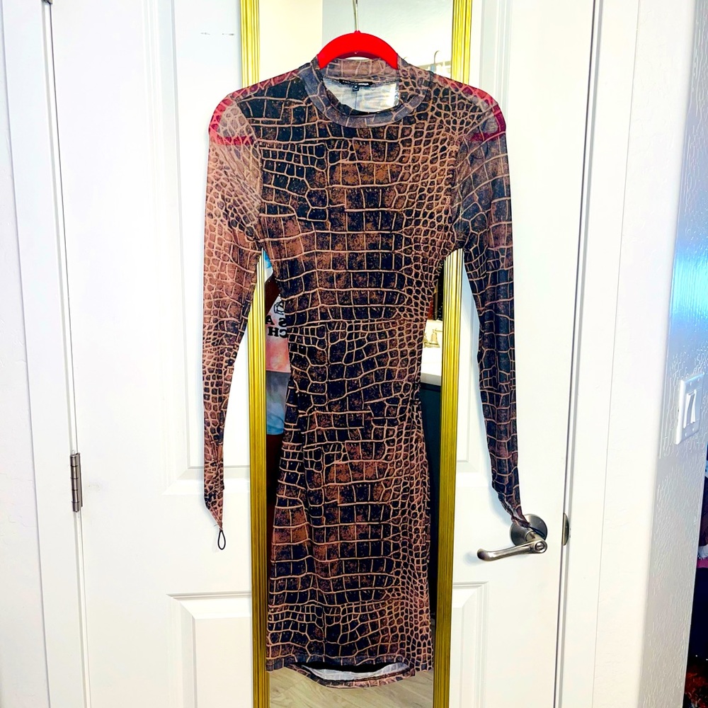 Mesh Mini Dress